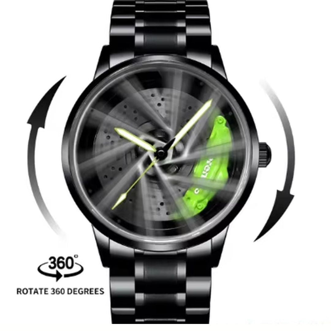 Luxury Sport Car Wheel Watch for Men Top Brand AMG Wheel Rim Dial 3D Fashion Men'S Watch Waterproof Men Watch Relogio Masculino