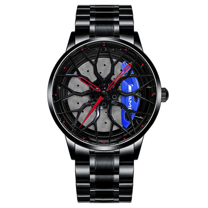 Luxury Sport Car Wheel Watch for Men Top Brand AMG Wheel Rim Dial 3D Fashion Men'S Watch Waterproof Men Watch Relogio Masculino