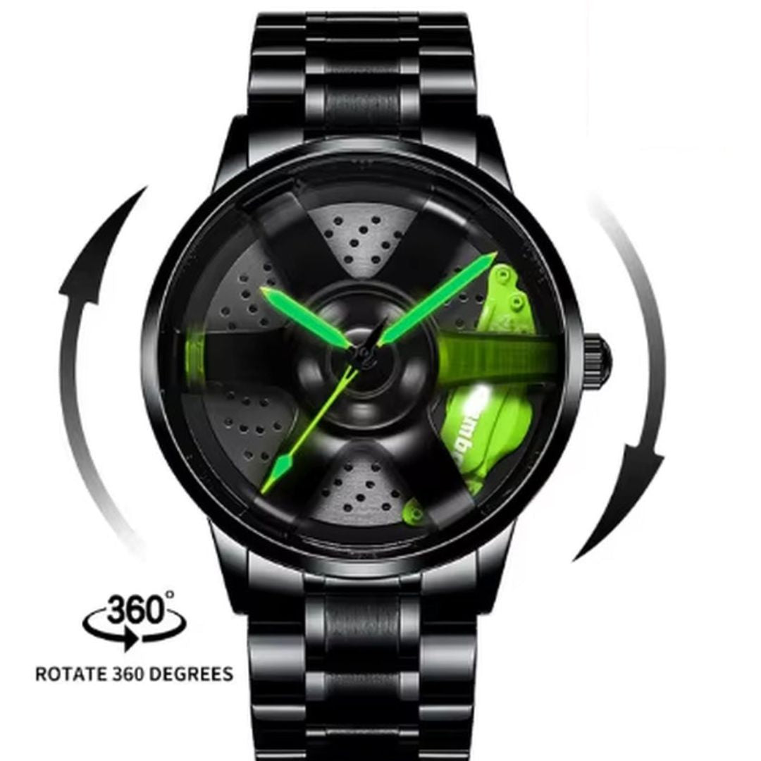 Luxury Sport Car Wheel Watch for Men Top Brand AMG Wheel Rim Dial 3D Fashion Men'S Watch Waterproof Men Watch Relogio Masculino