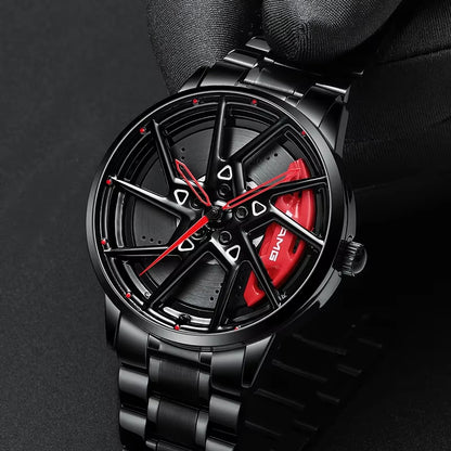 Luxury Sport Car Wheel Watch for Men Top Brand AMG Wheel Rim Dial 3D Fashion Men'S Watch Waterproof Men Watch Relogio Masculino